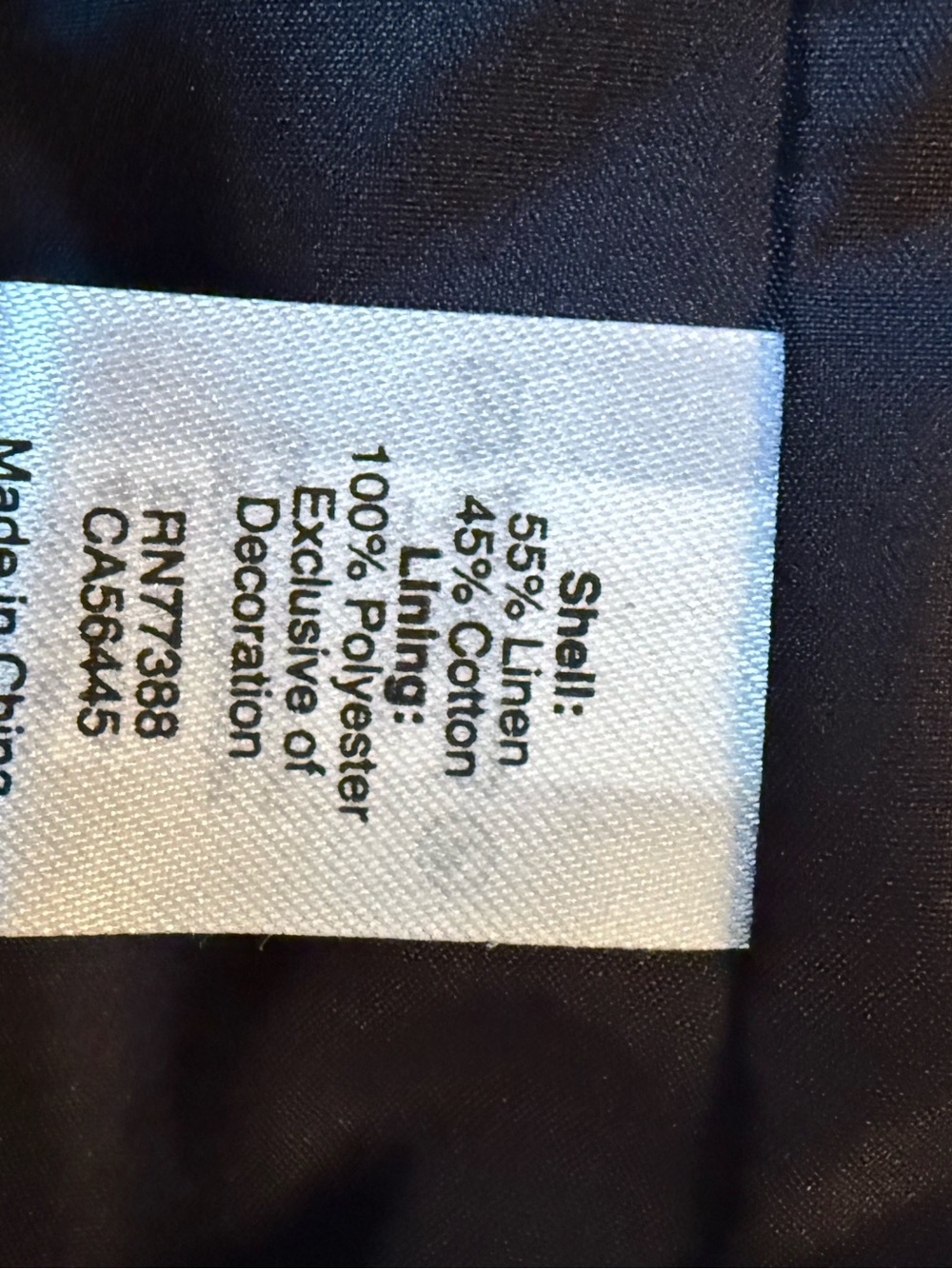 J.Crew Navy & White Linen Cotton Skirt Suit Set – Size 8 - Picture 5 of 7
